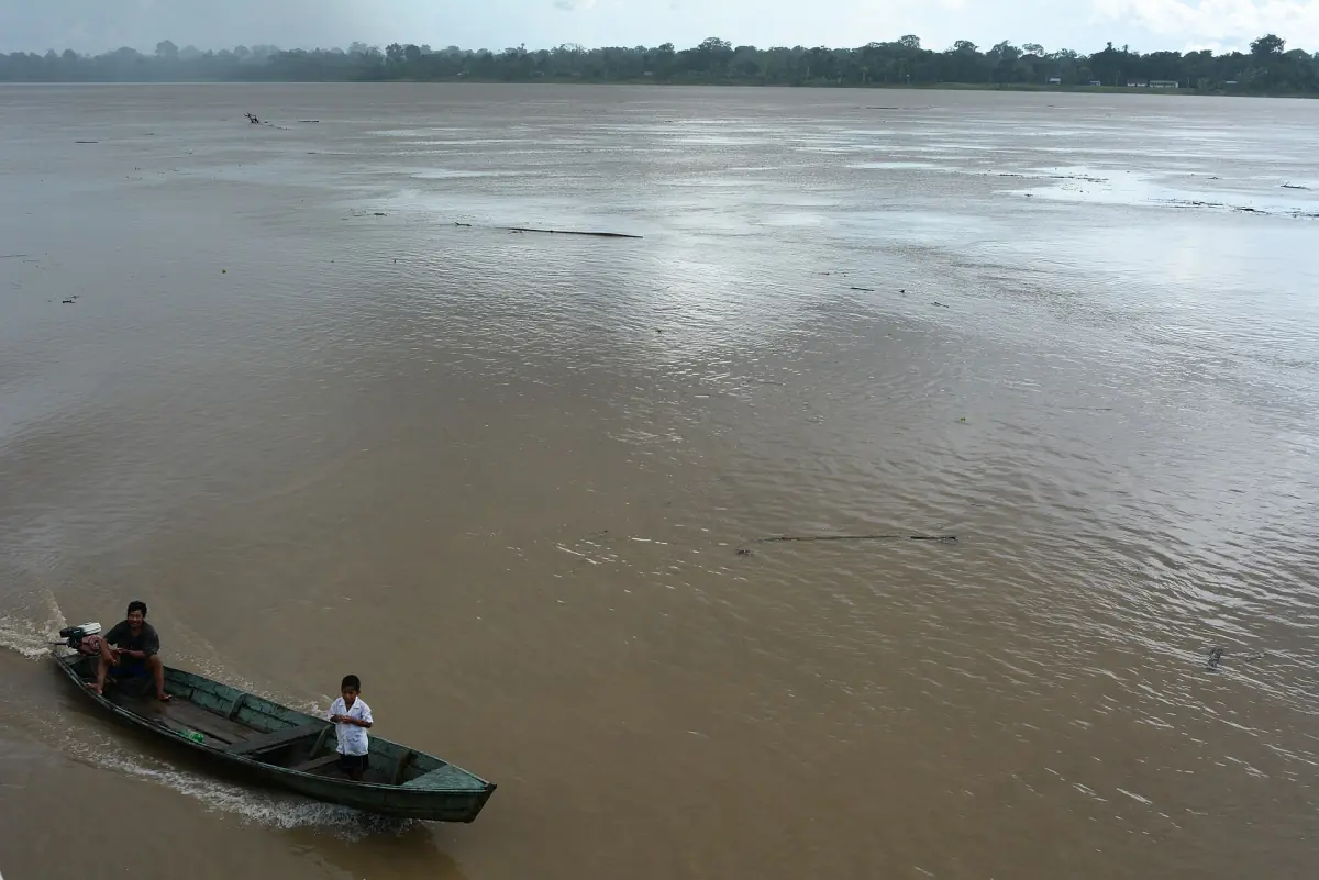 The Amazon on the way between Iquitos and Leticia