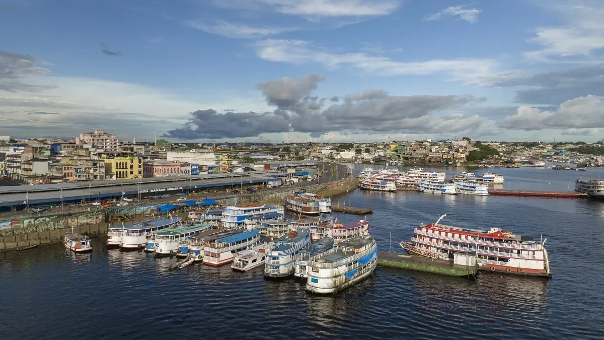 The harbour of Manaus on the Rio Negro