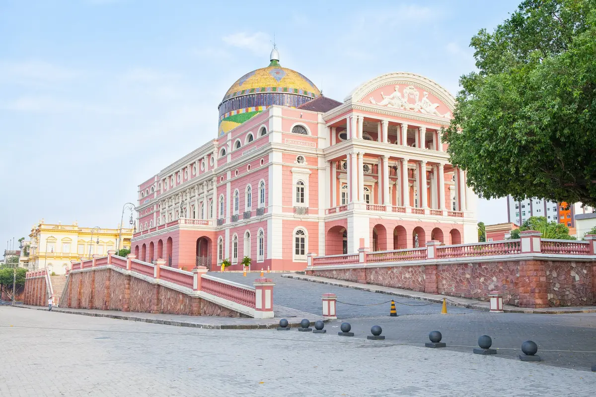 The Teatro Amazonas opera house in Manaus